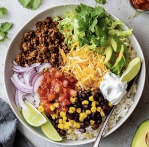 30-Minute Beef Taco Bowls
