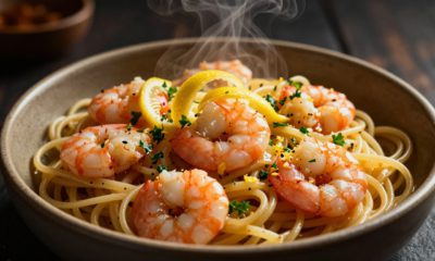 garlic butter shrimp pasta