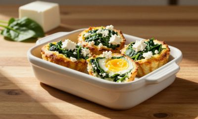 spinach and feta egg muffins