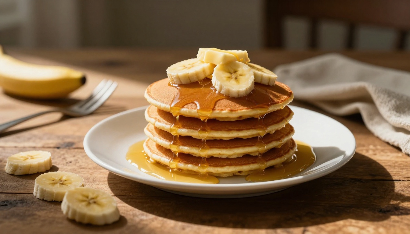 fluffy banana pancakes