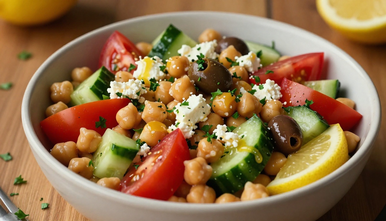 Chickpea Salad With Feta